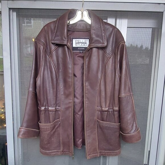 Pelle Studio brown Leather Jacket size S - Picture 8 of 9